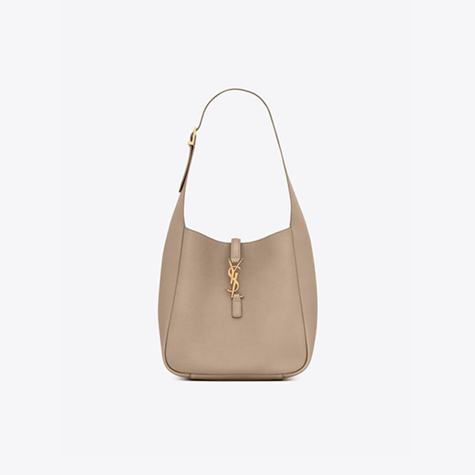 9a+quality saint laurent le 5 a 7 small grain leather hobo shoulder bag